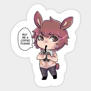 coffe cutie Sticker